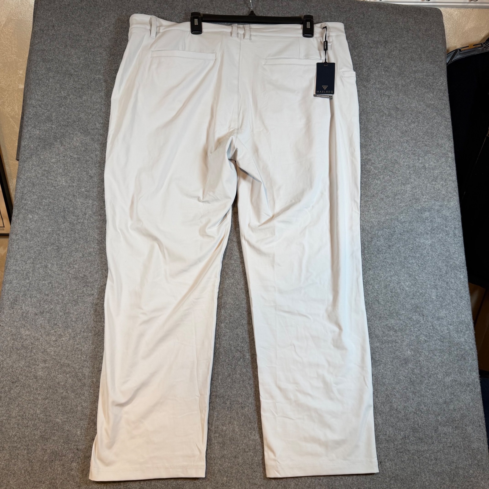 Maelreg Proflex Performance Pants Mens 40x30 Misty Grey Golf Stretch Upf 30+ Nwt — image 7 of 8